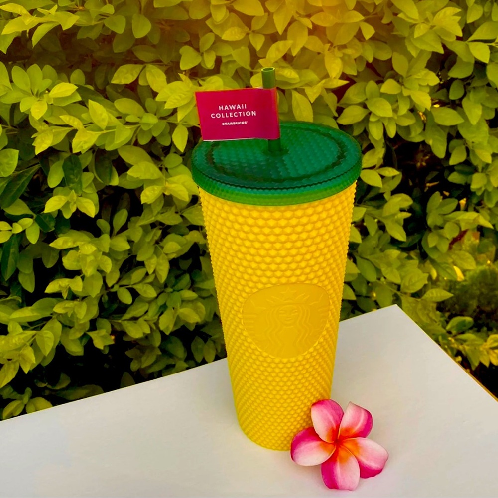 Starbucks studded pineapple cup